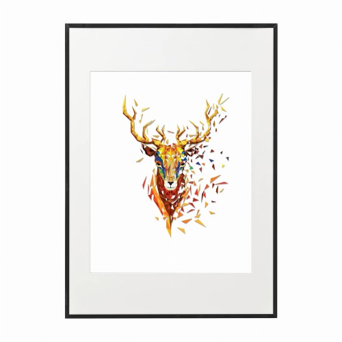 czarna rama 50x70cm i 70x100cm z passe-partout