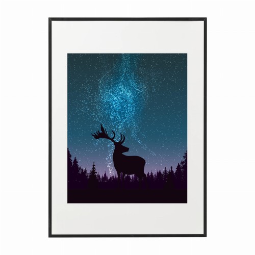 czarna rama 50x70cm i 70x100cm z passe-partout