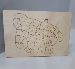PUZZLE "ZWIERZAKI" DLA DZIECI - Słonik