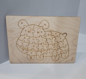 PUZZLE "ZWIERZAKI" DLA DZIECI - Hipopotam