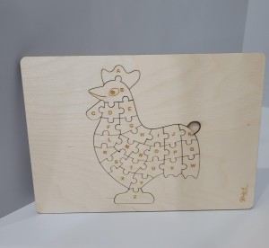 PUZZLE "ZWIERZAKI" DLA DZIECI - Kurka