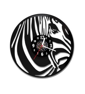 Zegar ścienny z płyty winylowej Zebra 31.1