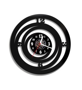 Zegar ścienny z płyty winylowej Abstrakcyjny wir 39.4