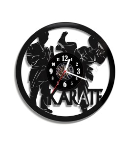 Zegar ścienny z płyty winylowej Karate 60.4