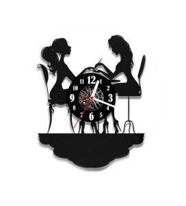 Zegar ścienny z płyty winylowej Manicure 71.2