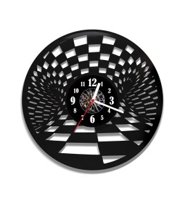 Zegar ścienny z płyty winylowej Abstrakcja 75.2