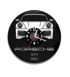Zegar ścienny z płyty winylowej Porsche 129.2
