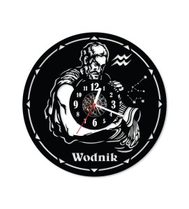 Zegar ścienny z płyty winylowej Wodnik 3.5
