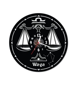 Zegar ścienny z płyty winylowej Waga 8.5