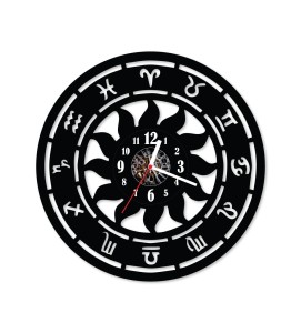 Zegar ścienny z płyty winylowej Znaki Zodiaku 36.5