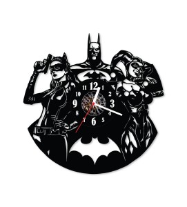 Zegar ścienny z płyty winylowej Batman 14.6