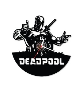 Zegar ścienny z płyty winylowej Deadpool 15.6