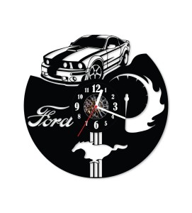 Zegar ścienny z płyty winylowej - Ford 17.3