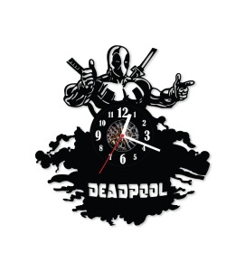Zegar ścienny z płyty winylowej Deadpool 11.7
