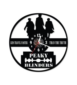 Zegar ścienny z płyty winylowej Peaky Blinders 23.7