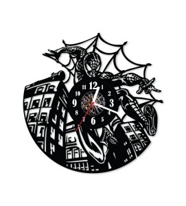 Zegar ścienny z płyty winylowej Spiderman 22.7