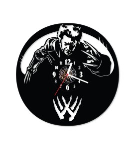 Zegar ścienny z płyty winylowej Wolverine 14.7