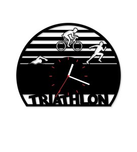 Zegar ścienny z płyty winylowej Triathlon 8.8