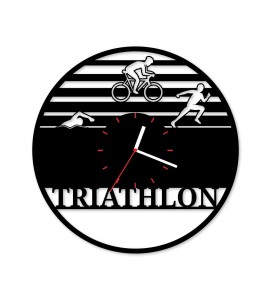 Zegar ścienny z płyty winylowej Triathlon 19.8