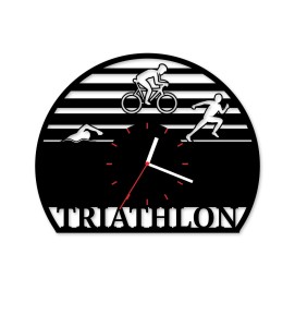 Zegar ścienny z płyty winylowej Triathlon 21.8
