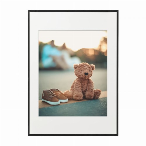 czarna rama 50x70cm i 70x100cm z passe-partout