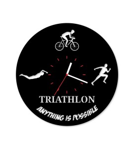 Zegar ścienny z płyty winylowej Triathlon 26.8