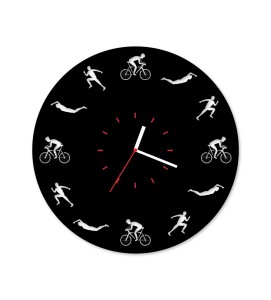 Zegar ścienny z płyty winylowej Triathlon 29.8