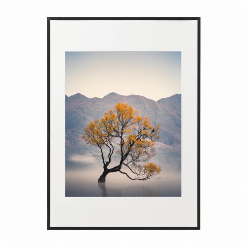 czarna rama 50x70cm i 70x100cm z passe-partout