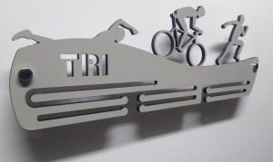 Wieszak na medale Triathlon rozmiar M 40 cm Tri-13