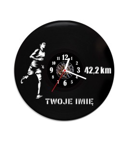 Zegar ścienny z płyty winylowej 42km z imieniem-20.9