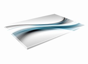 SZKLANA DESKA KUCHENNA 40x30 172b Błękitna fala