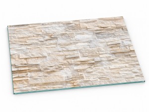 Szklana deska kuchenna do krojenia na prezent 60x30 cm Wypukłe cegły 173d