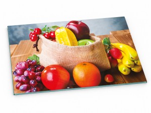 Szklana deska kuchenna do krojenia na prezent 60x20 cm Owoce 185c