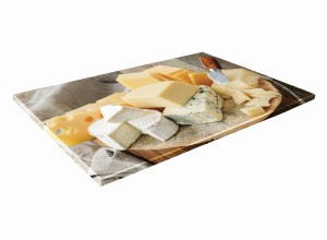 SZKLANA DESKA KUCHENNA 60x30 186d Sery na pniu