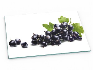 Szklana deska kuchenna do krojenia 30x20 cm Czarna porzeczka 190a