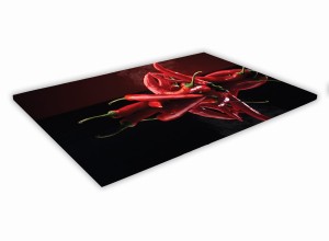 SZKLANA DESKA KUCHENNA 30x20 199a Papryczki