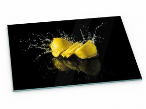 Szklana deska kuchenna do krojenia na prezent 60x20 cm Cytryny 003c