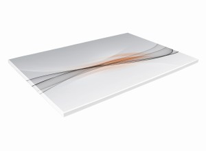 SZKLANA DESKA KUCHENNA 30x20 04a Oranżowa fala