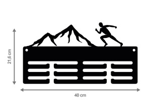 Wieszak na medale GÓRY RUN 74.2 40cm