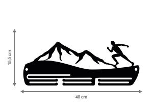 Wieszak na medale GÓRY RUN 75.2 40cm 