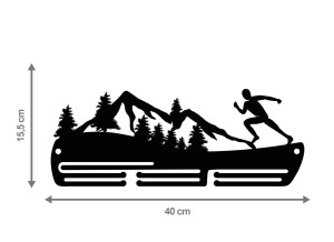 Wieszak na medale GÓRY RUN 76.2 40cm