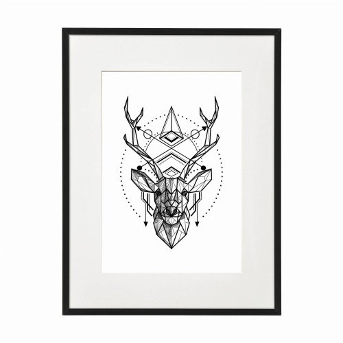 czarna rama 30x40cm i 40x50cm z passe-partout