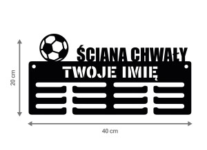 Wieszak na medale ŚCIANA CHWAŁY Z IMIENIEM 114.2