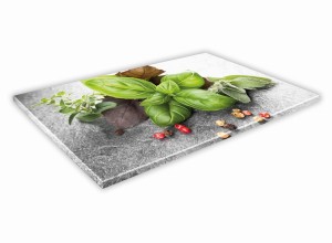 SZKLANA DESKA KUCHENNA 60x30 17d Bazylia