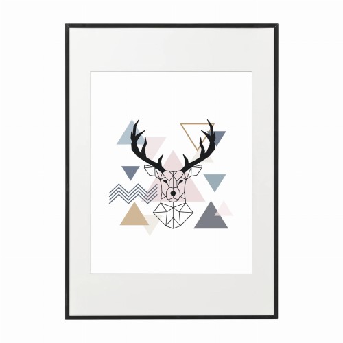 czarna rama 50x70cm i 70x100cm z passe-partout