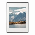 czarna rama 50x70cm i 70x100cm z passe-partout