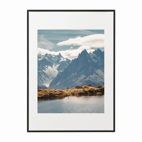 czarna rama 50x70cm i 70x100cm z passe-partout