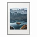 czarna rama 50x70cm i 70x100cm z passe-partout