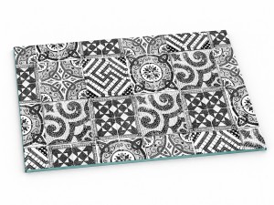 Szklana deska kuchenna do krojenia na prezent 60x20 cm Mozajka 024c