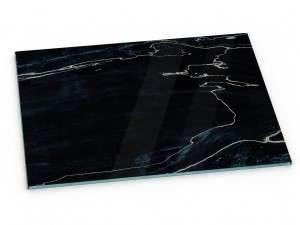 Szklana deska kuchenna do krojenia 60x30 cm Granatowy marmur 036d